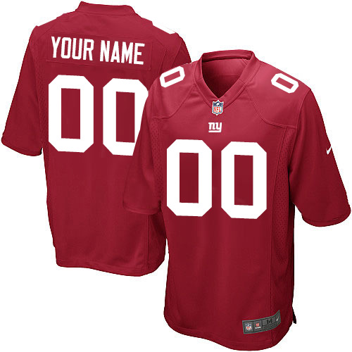 Youth Elite Nike Jersey Red Alternate - Customized NFL New York Giants